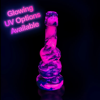 G-Sting Advanced Knotted Dildo UV glow in the dark