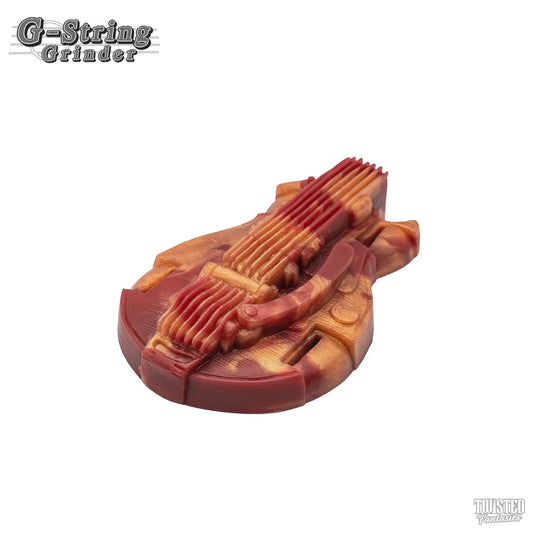 G-String the Guitar Grinder Sex Toy Red Gold Marble