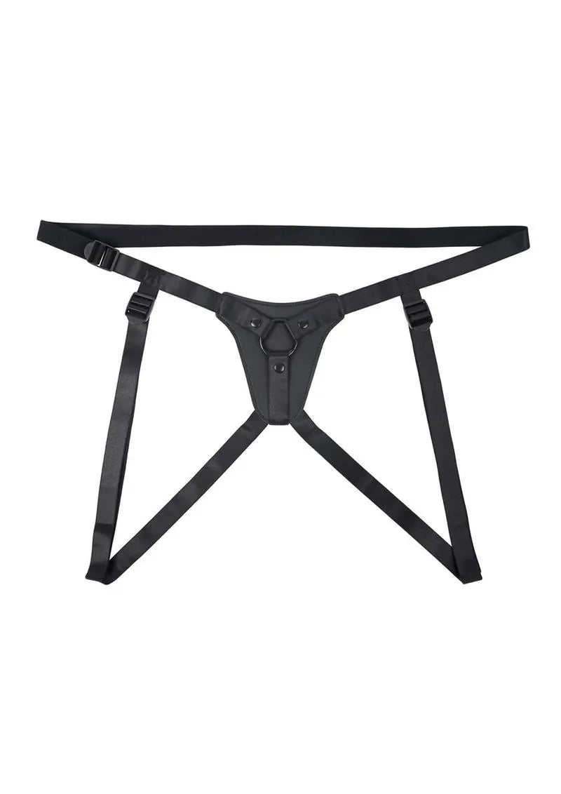 GenderX Pleasure Harness Adjustable Leather Strap-On Shop Erotic