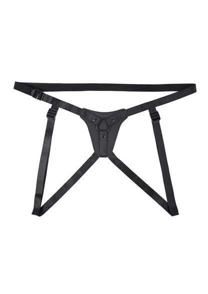 GenderX Pleasure Harness Adjustable Leather Strap-On Shop Erotic