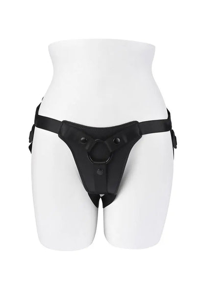 GenderX Pleasure Harness Adjustable Leather Strap-On Shop Erotic