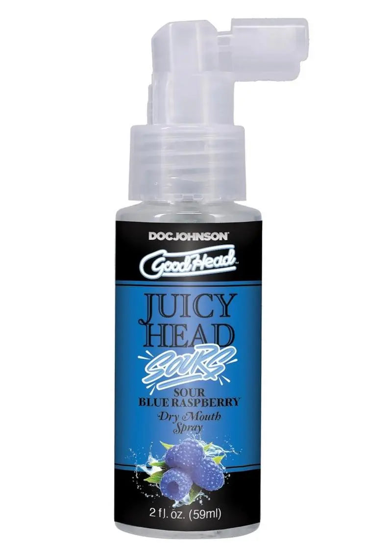 GoodHead Juicy Head Sour Blue Raspberry Dry Mouth Spray Shop Erotic
