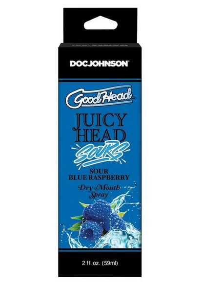 GoodHead Juicy Head Sour Blue Raspberry Dry Mouth Spray Shop Erotic