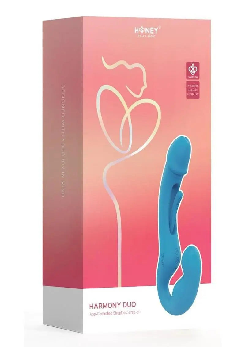 Harmony Duo App-Controlled Rechargeable Silicone Strapless Strap-On Shop Erotic