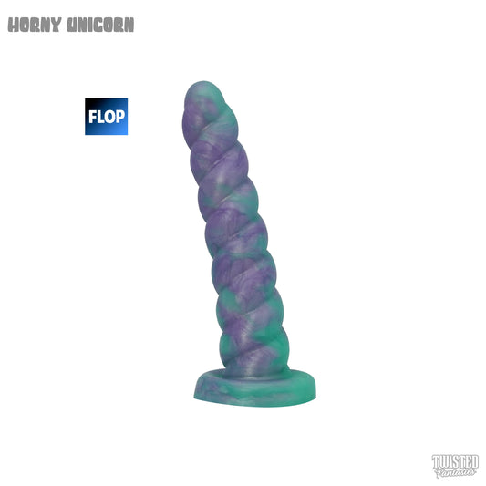 FLOP Horny the Unicorn Dildo - Medium - Suction Cup