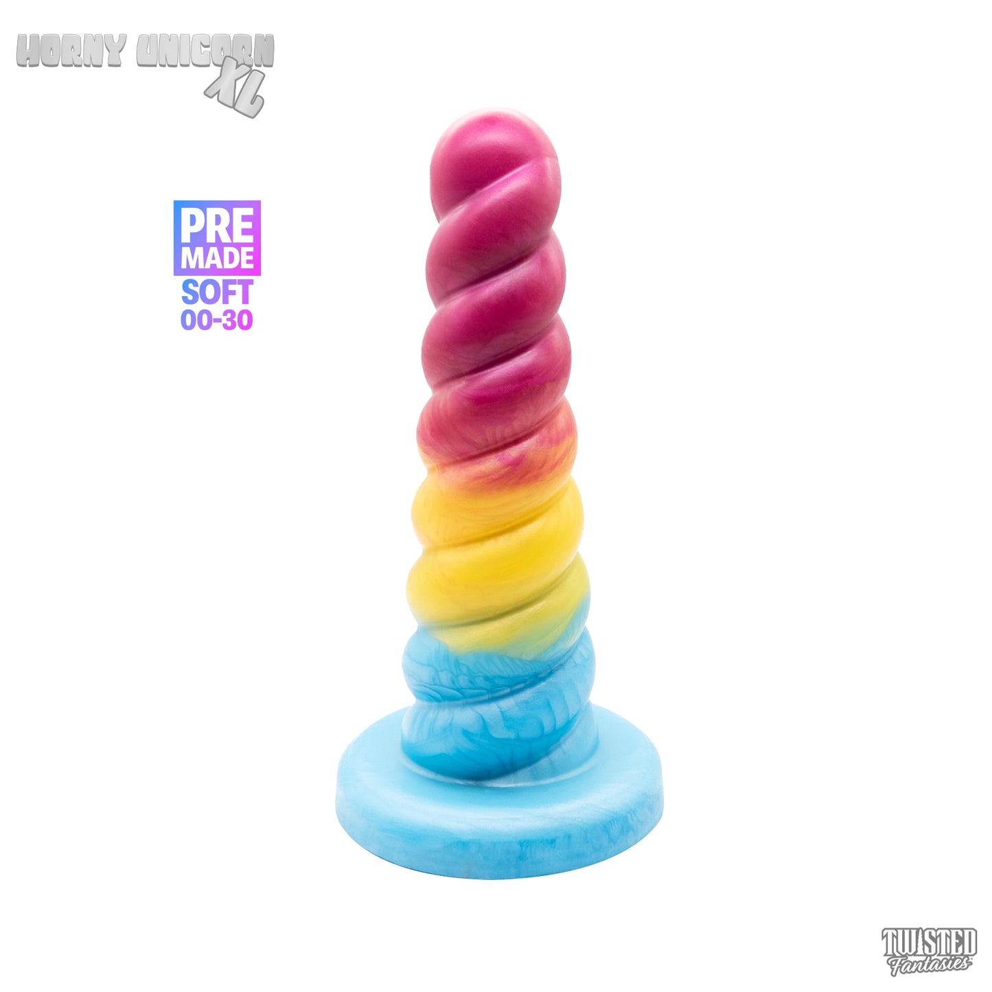 Premade XL Horny the Unicorn Stretching Dildo - Soft - Suction Cup