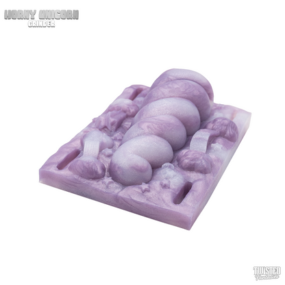Horny Unicorn Grinding Sex Toy purple white marble
