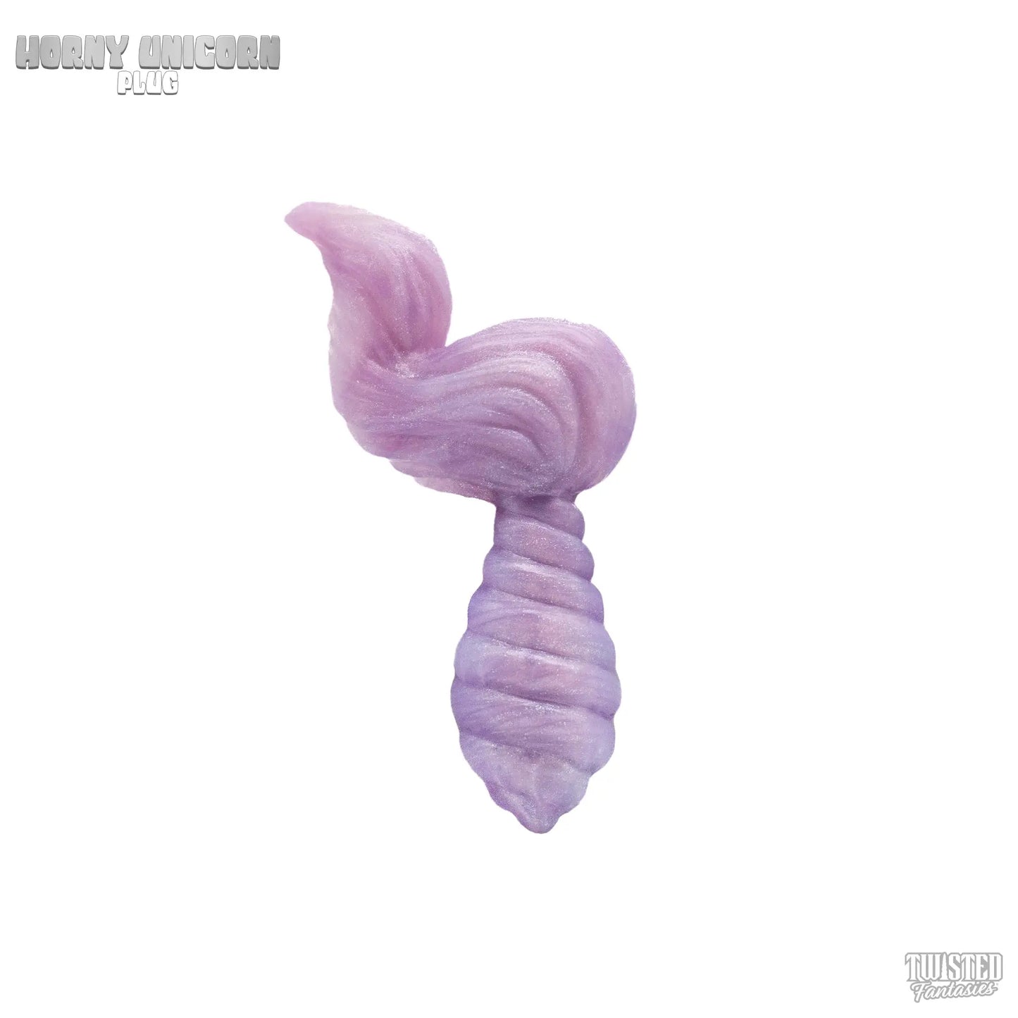Horny Unicorn Anal Plug Lilac and white