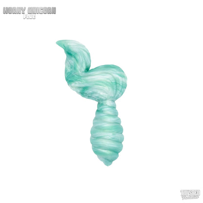 Horny Unicorn Anal Plug Green and White