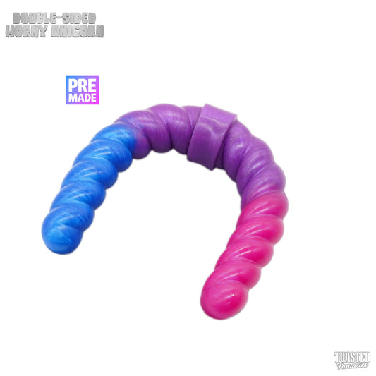 Premade Horny the Unicorn Double-Sided Dildo - Medium