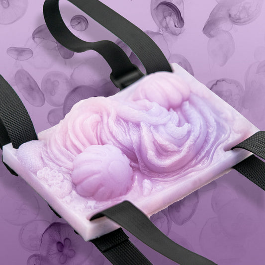 Our jellyfish-inspired grinder sex toy. Our grinder sex toys strap securely to any pillow, rolled-up blanket or towel, making solo play a breeze.