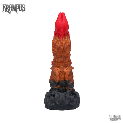 Krampus the Devil Dildo Scarlet Copper Graphite Black Fade