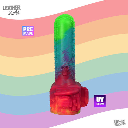 Premade Leather and Ash the Chainsaw Dildo - Medium  - Suction Cup (UV) Twisted Fantasies