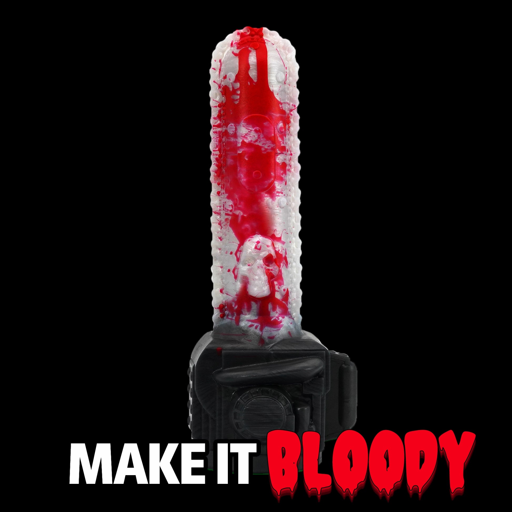 Chainsaw Vibrator Compatible Dildo With Bloody Drips added