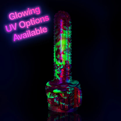Chainsaw Vibrator Compatible Dildo Black Light Glow in the Dark