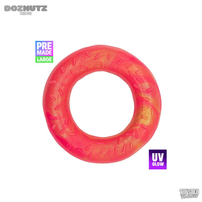 Premade Large DOZNUTZ Cock Ring - Medium (UV)