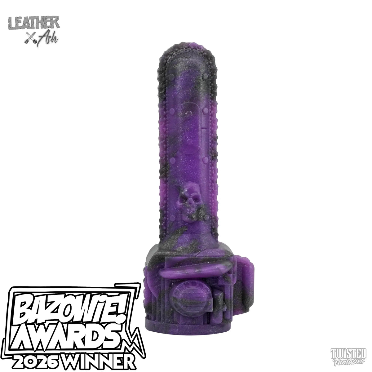 Leather and Ash the Chainsaw Dildo Twisted Fantasies