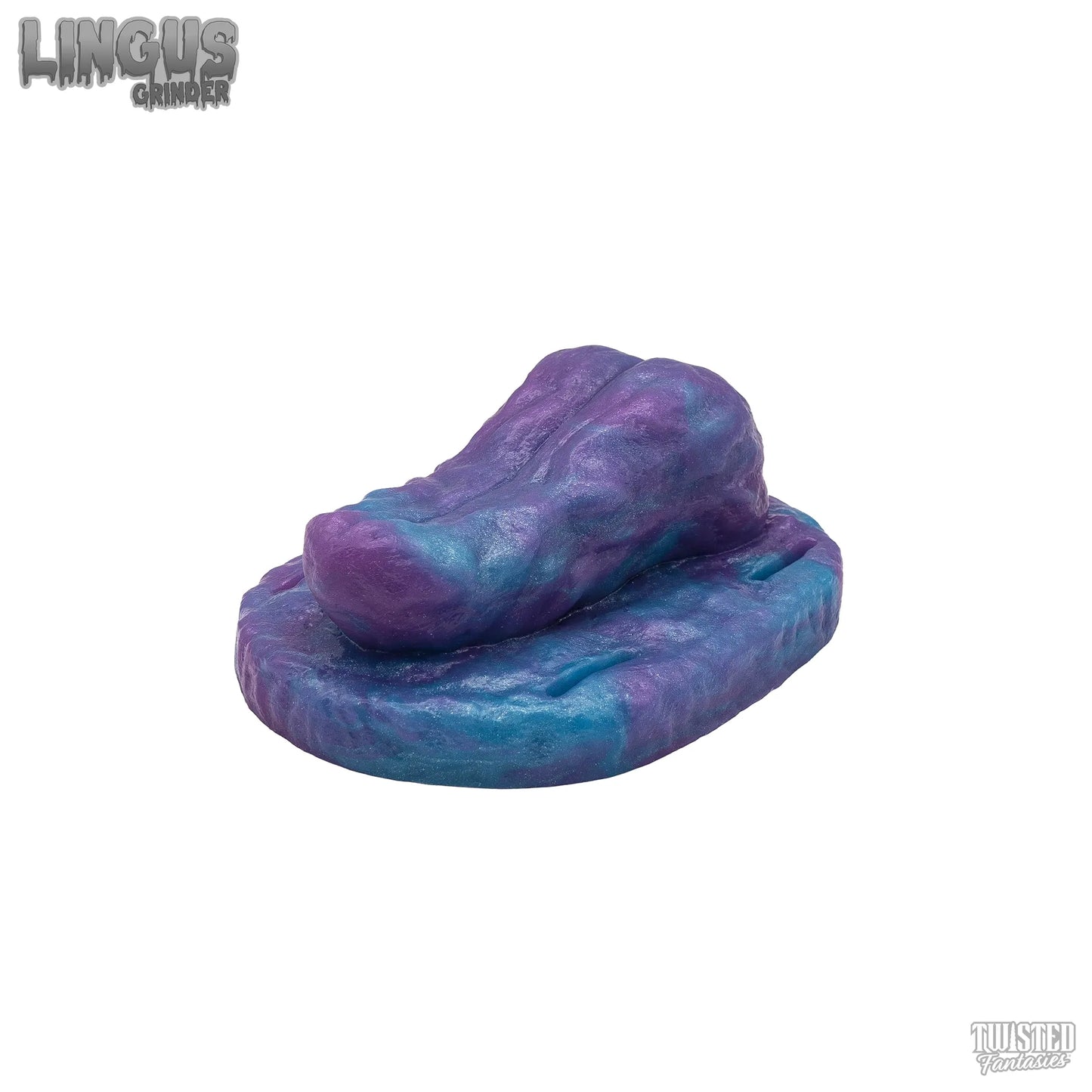 Lingus Tongue Sex Toy Grinder blue purple marble