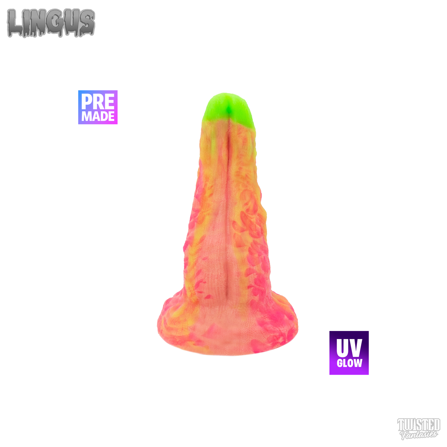 Premade LINGUS the Tongue Dildo - Medium - Suction Cup (UV)