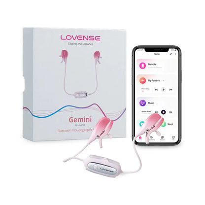 Lovense Gemini Bluetooth Rechargeable Vibrating Nipple Clamps Twisted Fantasies
