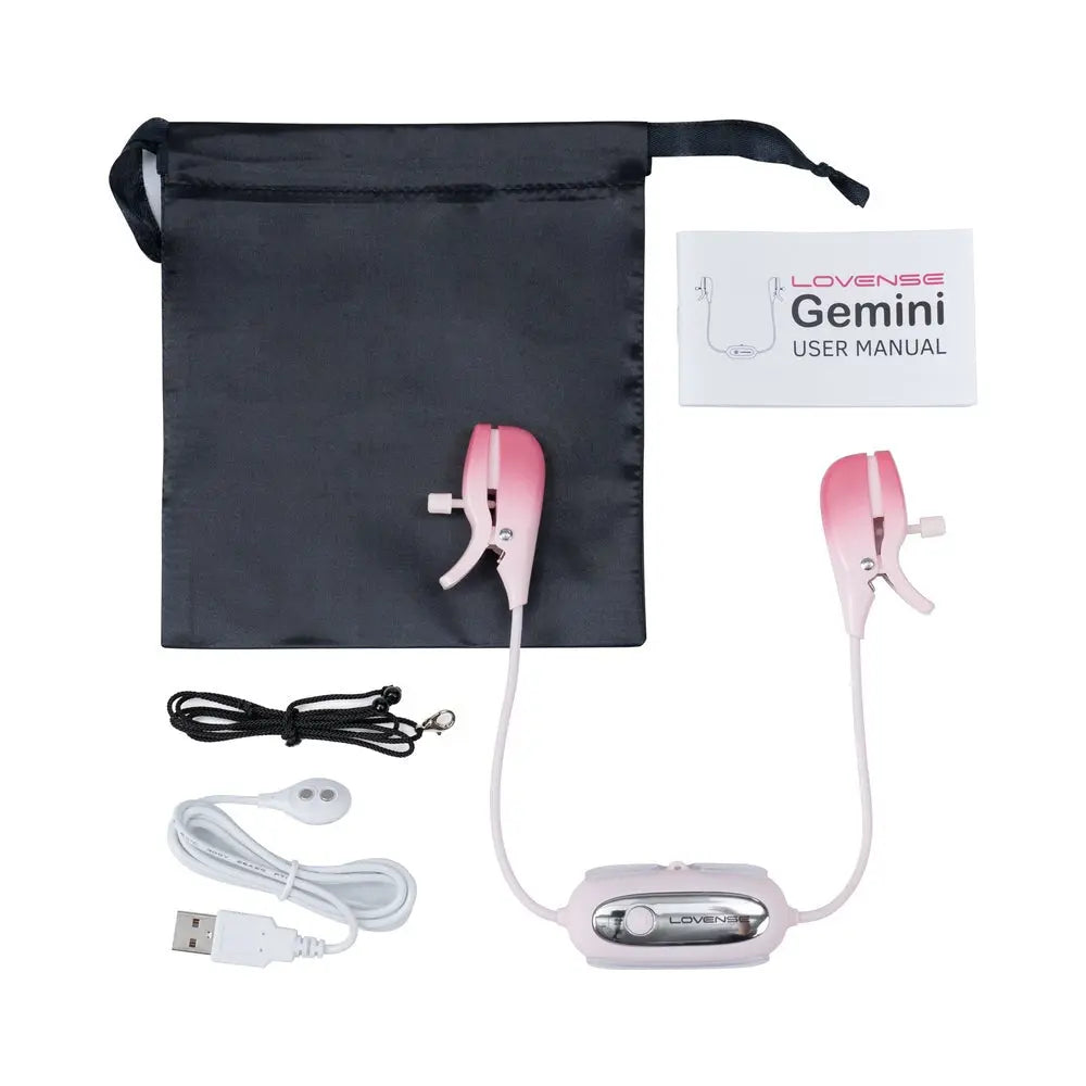 Lovense Gemini Bluetooth Rechargeable Vibrating Nipple Clamps Twisted Fantasies