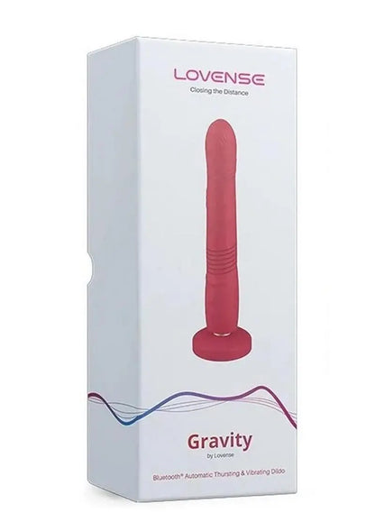 Lovense Gravity Bluetooth App-Controlled Thrusting And Vibrating Silicone Dildo Shop Erotic