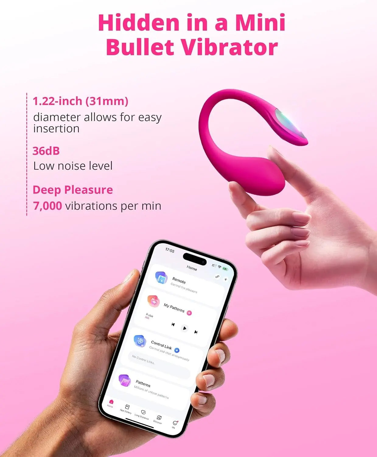 Lovense Lush Mini Remote Controlled G-Spot Egg Vibrator Twisted Fantasies