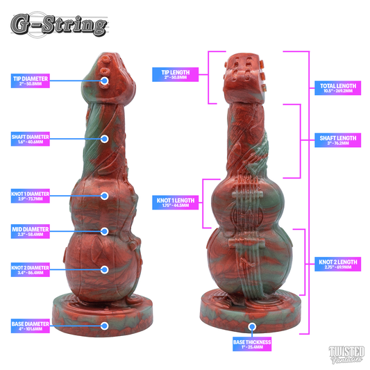 Custom G-String the Knotted Guitar Dildo