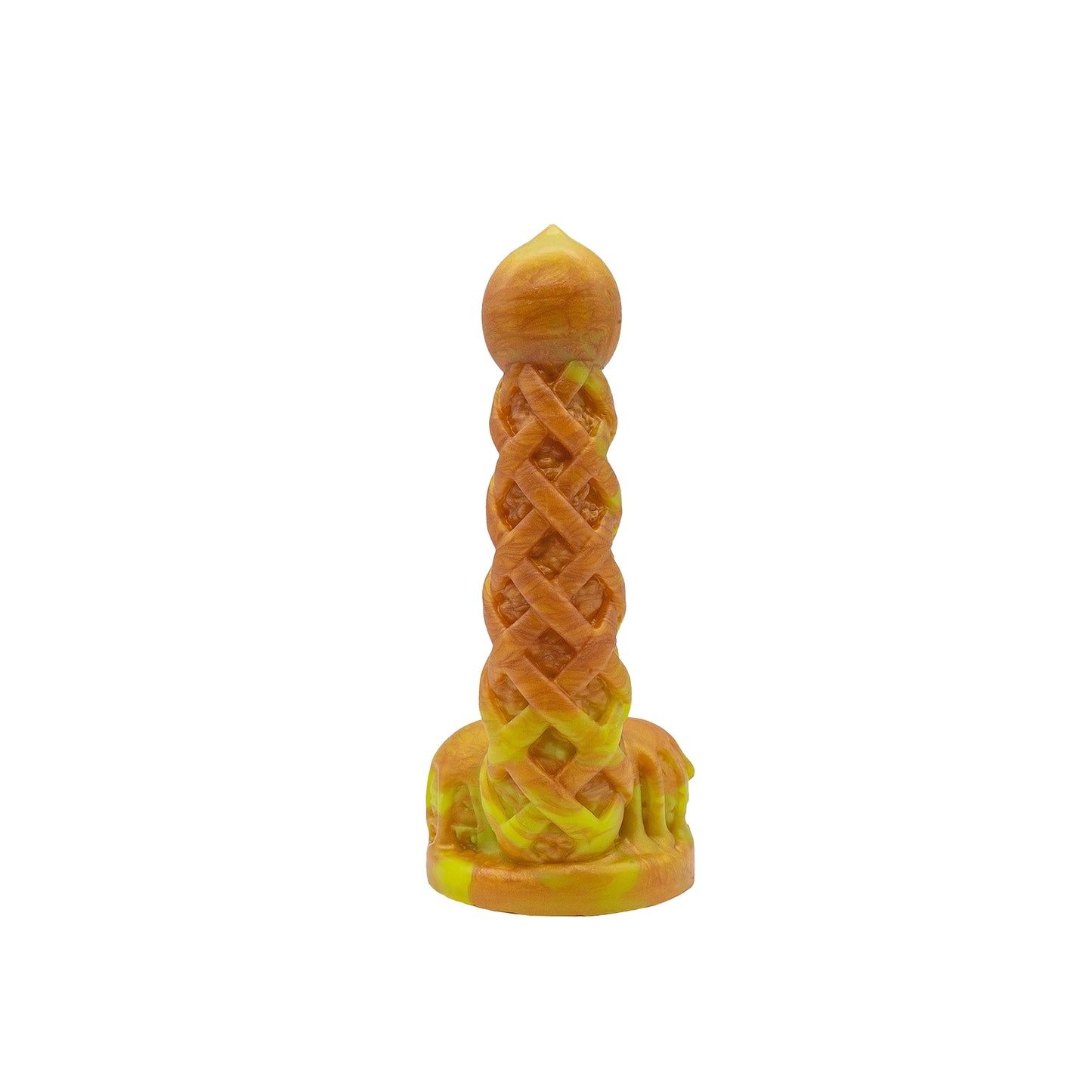 Premade Mini Peach Pie A La Mode Dildo- Medium - Suction Cup (UV)