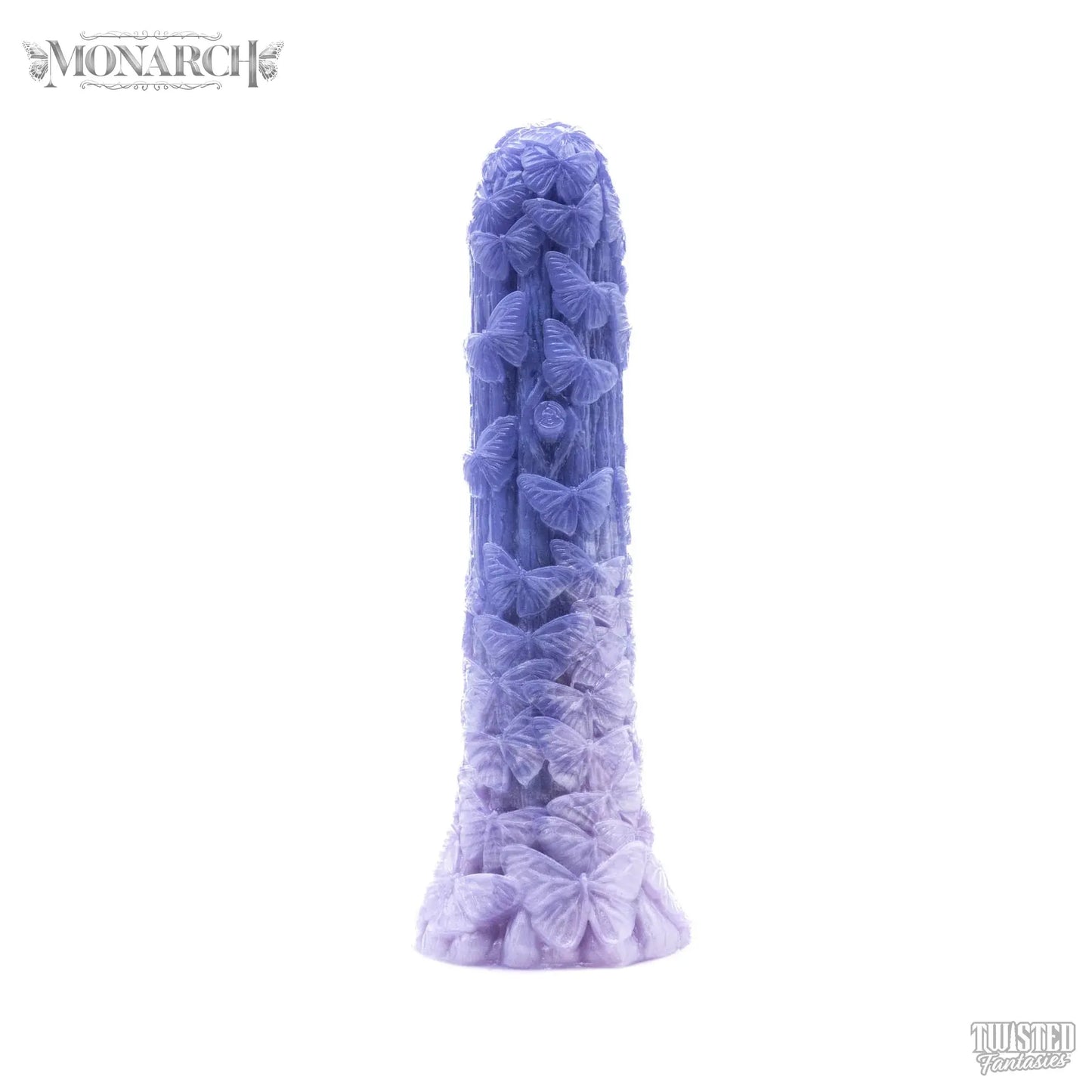 Monarch Butterfly Dildo blue lilac fade