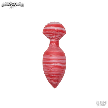 Muscaria Mushroom Anal Plug Scarlet and White