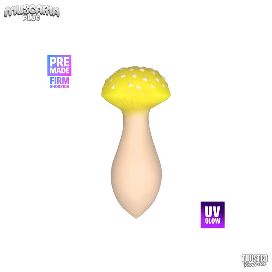 Premade Muscaria the Mushroom Butt Plug - Firm (UV)