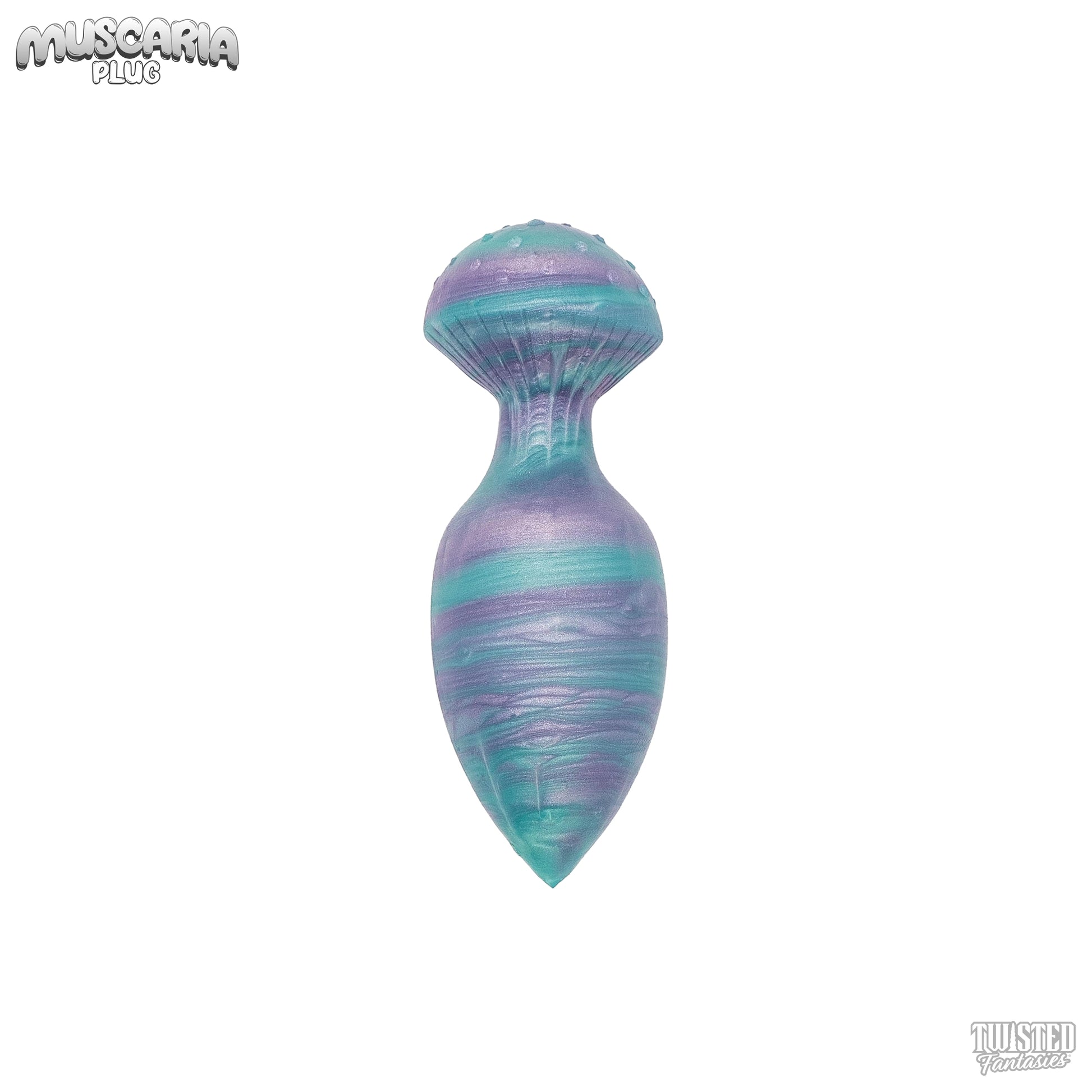 Muscaria Mushroom Anal Plug Celeste and Lilac