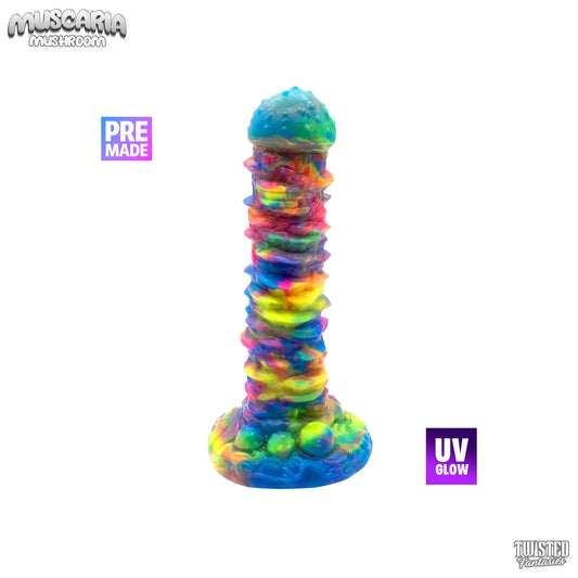 Premade Muscaria the Mushroom Dildo - Medium - Suction Cup (UV)