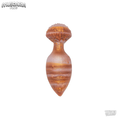 Muscaria Mushroom Anal Plug Copper and white