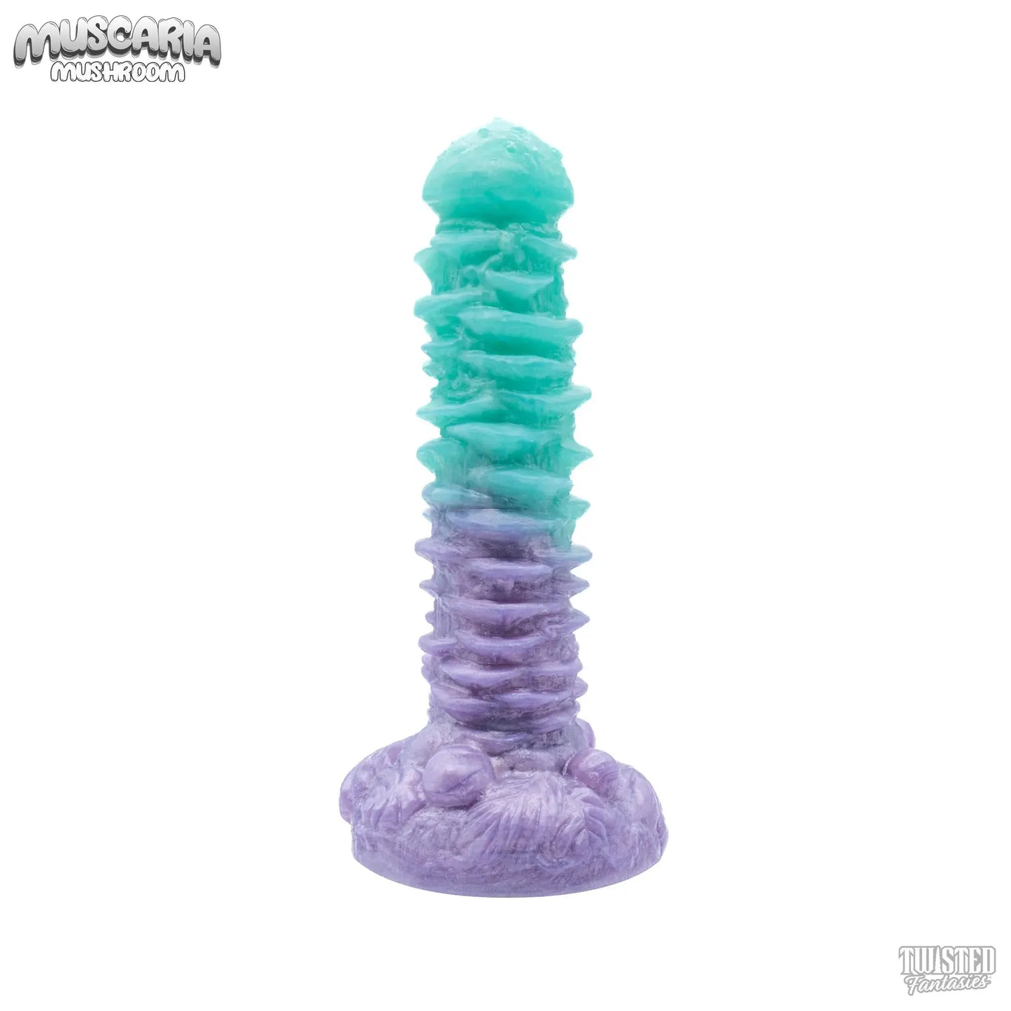 Muscaria Unique Mushroom Dildo celeste blue lilac fade