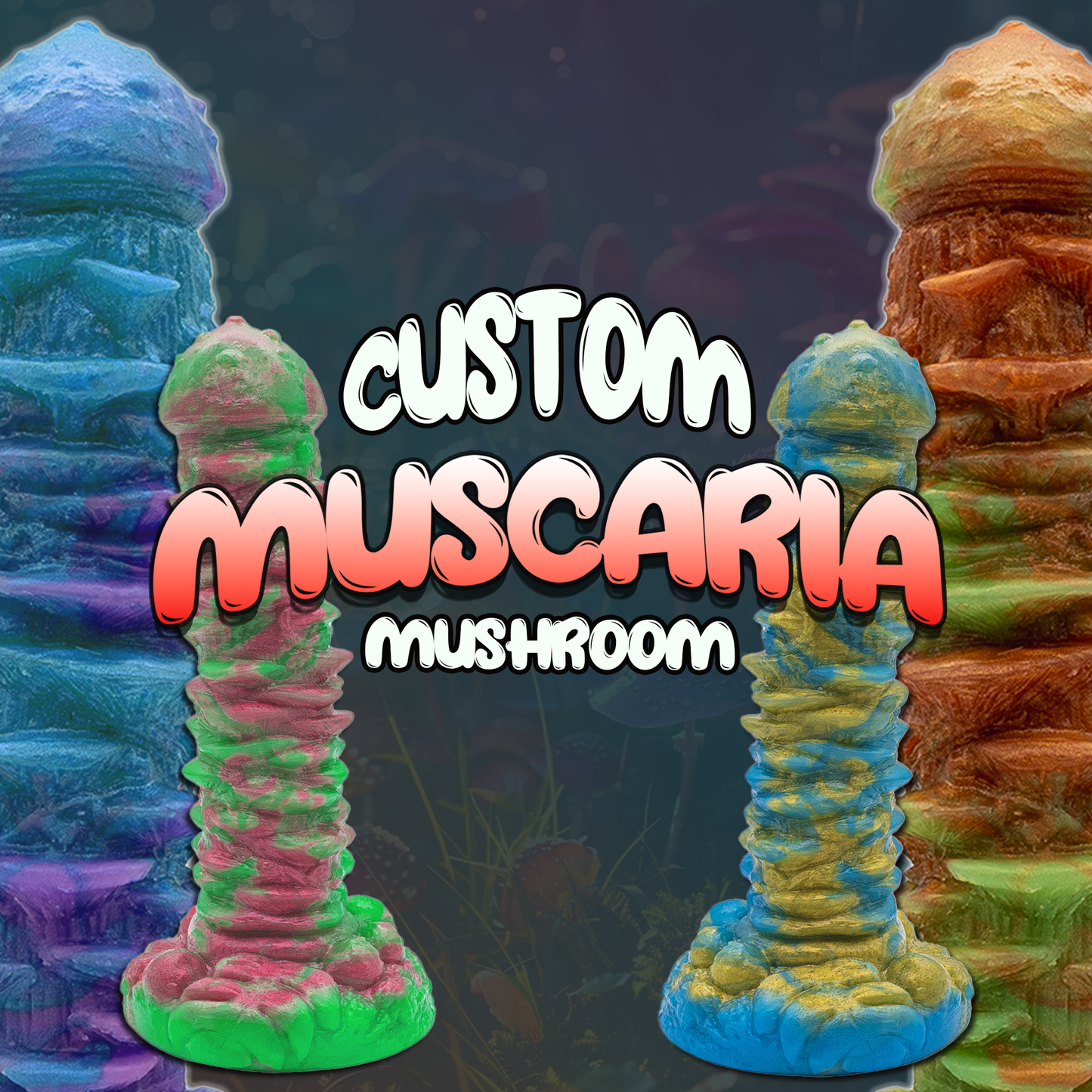 Custom Muscaria the Mushroom Dildo