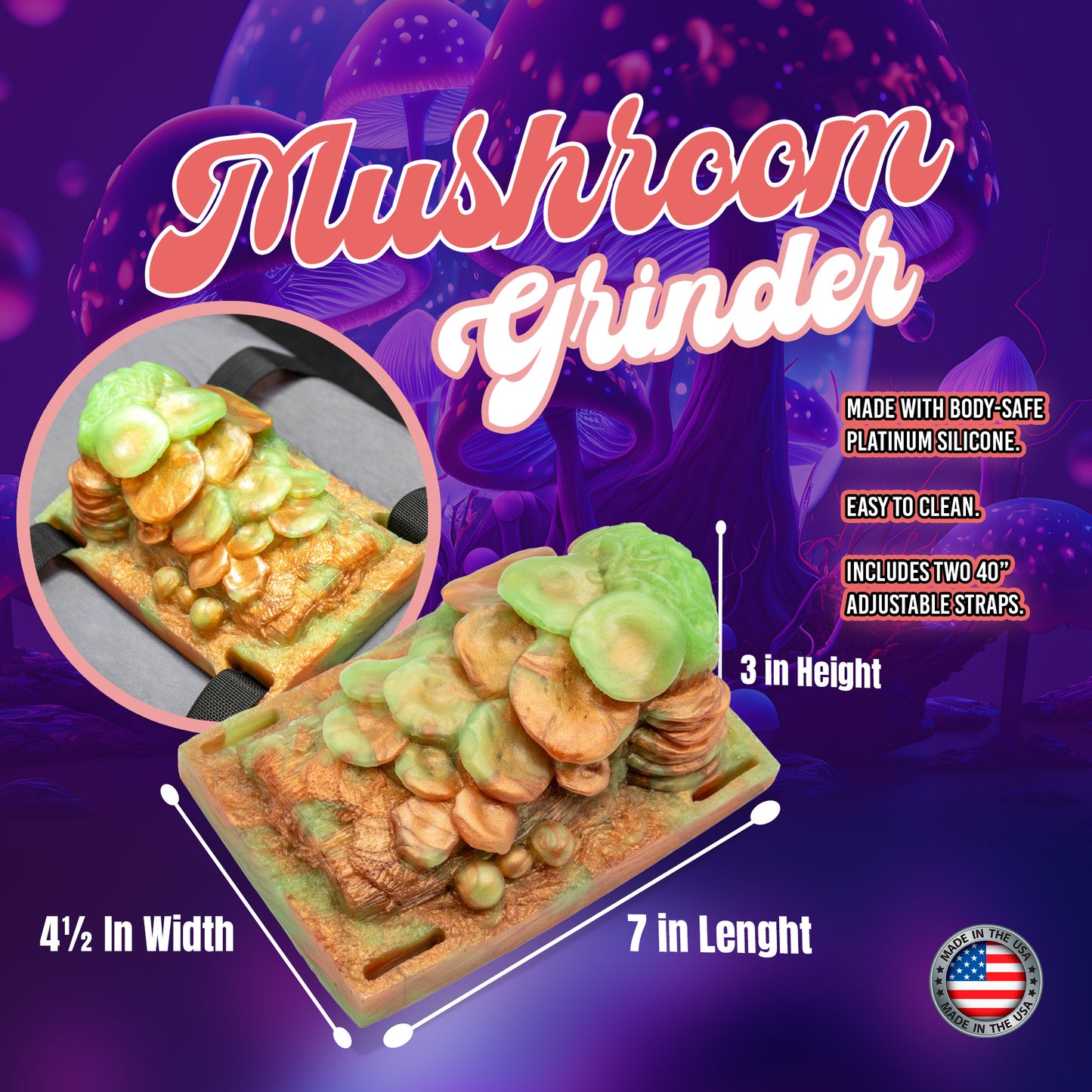 Custom Muscaria Mushroom Grinder