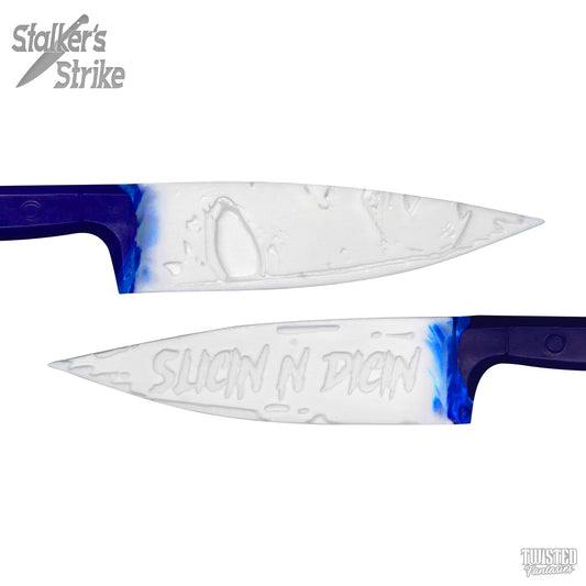 Horror Themed Sex Toy Halloween Sex Paddle White and Blue Fade