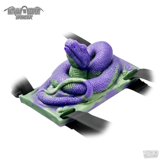 Nathara Snake Riding Sex Toy green purple marble