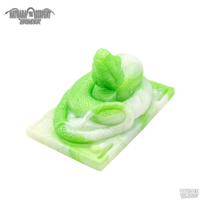 Nathara Snake Riding Sex Toy green white marble