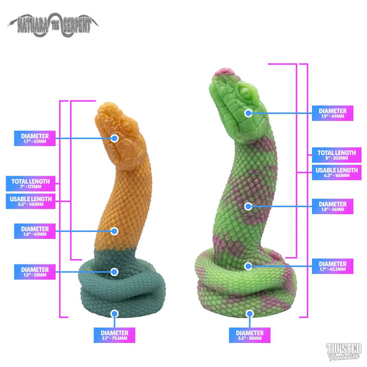 Nathara Snake Dildo Measurements