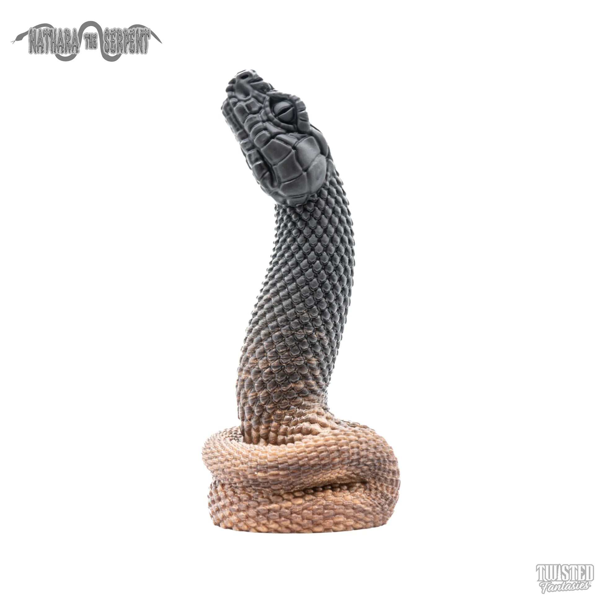 Nathara Snake Dildo Black Copper fade