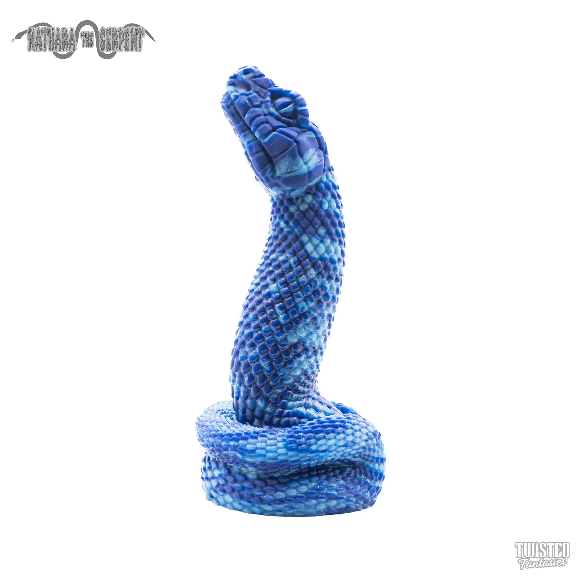 Nathara Snake Dildo flat blue blue du france marble