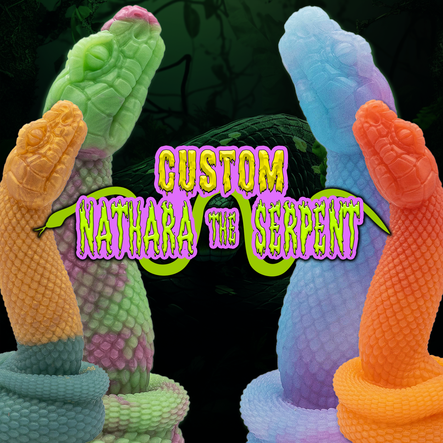 Custom Nathara the Serpent Dildo