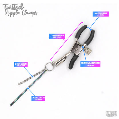Nipple Clips with Adjustable Screw Measurements