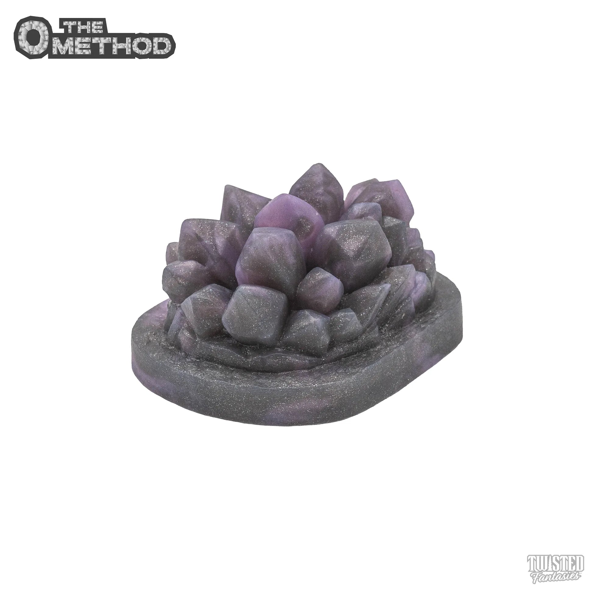 O Method Crystal Handheld Sex Toy Grinder lilac silver marble