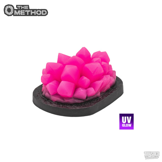 O Method Crystal Handheld Sex Toy Grinder pink gem black base