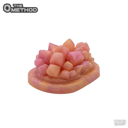 O Method Crystal Handheld Sex Toy Grinder pink gold marble