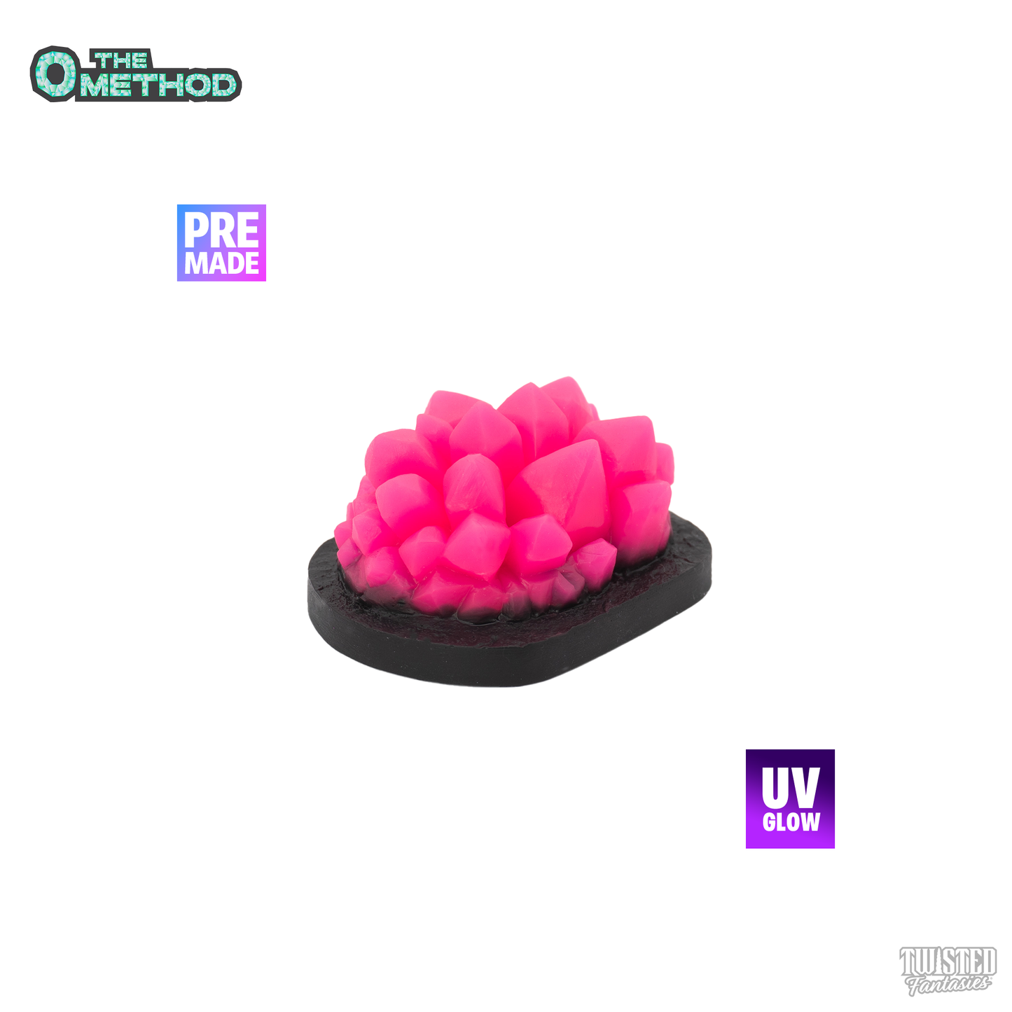 Premade The O Method Crystal Grinder - Med - Suction Cup (UV)